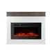 Winston Porter 38.5" W Electric Fireplace Mantel w/ 30" Fireplace 12 Colors Flame, Wood in Black | 33 H x 38.5 W x 7.7 D in | Wayfair