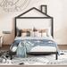 Harper Orchard Cyrielle Metal Platform Bed in Black | 56.4 H x 56.5 W x 78.3 D in | Wayfair 3B96FE09CE654E5581F0570727F43C6D