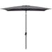 Arlmont & Co. Shadon Rectangular Patio Umbrella 6.6Ft By 9.8Ft Solution Dyed Fabric in Gray | Wayfair 2CE8E773F99342588F2A13382CA0371E