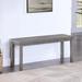 Millwood Pines Dawanna Solid Wood Bench Solid + Manufactured Wood in Gray | 18.13 H x 44.13 W x 14 D in | Wayfair A24AFF66B4EE4039AB823C930DF14C53
