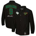 Men's Mitchell & Ness Mike Modano Black Dallas Stars Name Number Legendary Full-Snap Coaches Jacket