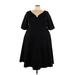City Chic Casual Dress - A-Line: Black Solid Dresses - New - Women's Size 22 Plus