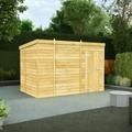 DIY Sheds 10 x 6ft Pent Shiplap Pressure Treated Windowless Shed