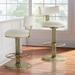 Edina Swivel Bar & Counter Stool - 24" Counter Height, Satin Brass/Crypton Nomad Snow - Frontgate