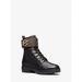 Michael Kors Shoes | Michael Michael Kors Rory Leather And Logo Combat Boot 6 Black New | Color: Black | Size: 6
