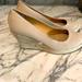 J. Crew Shoes | J. Crew Seville Espadrille Wedges Size 7 | Color: Cream/Tan | Size: 7