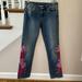 Lilly Pulitzer Jeans | Lilly Pulitzer Gorgeous Floral Embroidered Blue Jeans | Color: Blue/Pink | Size: 0