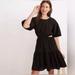 Madewell Dresses | Host Pick Madewell Seersucker Cutout Dress Size Ps | Color: Black | Size: Sp