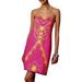 Lilly Pulitzer Dresses | Lilly Pulitzer Bowen Embroidered Strapless Hotty Pink Empire Waist Dress Size 10 | Color: Pink/Yellow | Size: 10