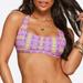 Jessica Simpson Swim | Jessica Simpson Square Neckline Bikini Top Nwt | Color: Pink/Yellow | Size: L