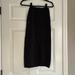 Free People Skirts | Black Free People Sweater Midi Skirt Size Medium | Color: Black | Size: M