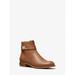 Michael Kors Shoes | Michael Michael Kors Jilly Faux Pebbled Leather Ankle Boot 9.5 Luggage New | Color: Brown | Size: 9.5