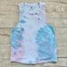 Adidas Tops | Adidas Pastel Blue Pink Tank Top Muscle Tee Athleisue Activewear Tie Dye Retro S | Color: Blue/Pink | Size: S