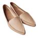 J. Crew Shoes | J.Crew Edie Pointed Toe Leather Flats 10 Beige Nude Tan Slip On Loafers | Color: Tan | Size: 10