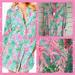 Lilly Pulitzer Swim | Lilly Pulitzer Natalie Swimsuit Coverup Size Xs | Color: Green/Pink | Size: Xs