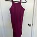 Athleta Dresses | Athleta Purple Strap Back Tie Active Short Dress | Color: Purple | Size: L