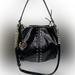 Michael Kors Bags | Michael Kors Black Patent Leather Hobo Shoulder / Hand Bag Gold Studs Euc | Color: Black/Gold | Size: Os