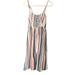 Free People Dresses | Free People Stripped Flowy Midi Dress | Color: Blue/Pink | Size: Xs