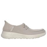 Skechers Women's Slip-ins: GO WALK Joy - Idalis Slip-On Shoes | Size 8.5 Wide | Taupe | Textile/Synthetic | Machine Washable