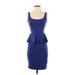 Susana Monaco Casual Dress - Bodycon: Blue Dresses - Women's Size X-Small