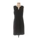 J.Crew Factory Store Casual Dress - Sheath V-Neck Sleeveless: Black Solid Dresses - New - Women's Size 4