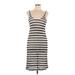 Tart Casual Dress - Midi: Ivory Stripes Dresses - Women's Size Large