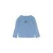 Hurley Long Sleeve T-Shirt: Blue Print Tops - Kids Boy's Size 7