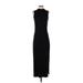 BB Dakota Casual Dress - Sheath High Neck Sleeveless: Black Solid Dresses - Women's Size X-Small