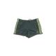 Adidas Athletic Shorts: Green Solid Activewear - Women's Size Small