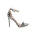 Sam Edelman Heels: Gray Snake Print Shoes - Women's Size 7