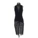 Dance & Marvel Casual Dress - Midi Turtleneck Sleeveless: Black Solid Dresses - Women's Size Small