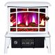 WARTHY Electric Stove Heater - Portable Stove With Wood Stove Flame Effect - Fireplace Stove Internal Heater -1500W Red Indoor Use elegant