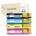 OGOUGUAN Remanufactured Ink Cartridge 973 973X L0S07AE F6T81AE F6T82AE F6T83AE Replacement for HP PageWide Pro 452dn 452dw 452dwt 477dn 477dw (BK/C/M/Y)