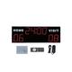 Multisport LED Scoreboard Outdoor Led Display Sports Multi-function Countdown Timer Digital Football Scoreboard, Wall-Mounted Professional Score Clock Score Keeper For Multisports Indoor Has a Clear D