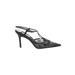 Ann Taylor Heels: Pumps Stilleto Cocktail Black Print Shoes - Women's Size 7 - Pointed Toe
