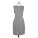 Theory Casual Dress - Sheath Crew Neck Sleeveless: Gray Dresses - Women's Size 12