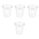 MAGICLULU 4pcs Espresso Machine Accessories Coffee Makers Coffee Machine Measuring Cups Coffee Ground Espresso Dosing Cups Dosing Circle Powder Dosing Cups Italian Making Tools PC Plastic