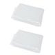 Milisten 2pcs Greenhouse Film Greenhouse Sheeting Cover Rainproof Gardening Cover Garden Greenhouse Cover Polyethylene Clear Film Window Garden Cover Pe Thicken Mulch White