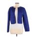 Worth Jacket: Short Blue Print Jackets & Outerwear - Women's Size Medium