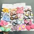 Lot de 10 chouchous en caoutchouc pour filles accessoires pour cheveux Animal licorne dinosaure