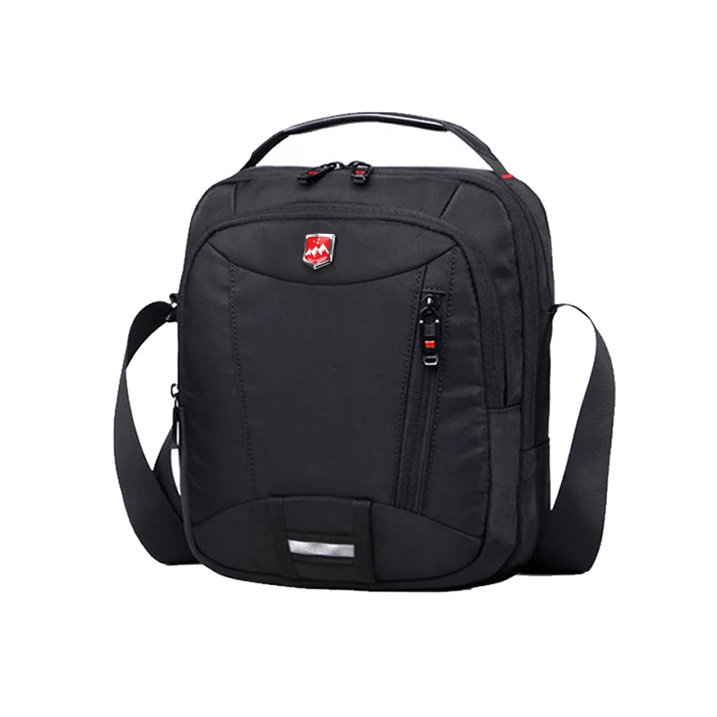 Sac messager Oxford étanche suisse pour hommes, porte-documents multifonction d'affaires décontracté, sac de voyage à bandoulière, sac à main à la mode