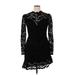 Saylor Casual Dress - Party: Black Solid Dresses - Women's Size X-Large