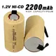 1.2 V Battery SC Battery 1.2 V 2200mAh Sub C NI-CD Cell With Welding Tabs For Drilling Machine