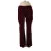 Talbots Outlet Cord Pant: Burgundy Solid Bottoms - Women's Size 10 Petite