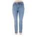 LC Lauren Conrad Jeans - Super Low Rise: Blue Bottoms - Women's Size 14 - Sandwash