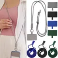 Adjustable Cellphone Lanyard 360° Rotatable Anti-fall Crossbody Mobile Phone Neck Strap with Patch