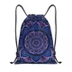 Poetics Mandala Drawstring Backpack Sports Gym Bag for Women Men Boho Shopping Sackpack