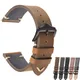 Genuine Leather Watch Strap 20mm 22mm Oil wax Leather Watchband Belt High Quality Handmade Unisex