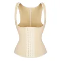 9 Steel Boned Latex Corset Vest Waist Trainer Trimmer Cincher Black Nude Back Support