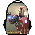 Marvel Iron Man Backpacks Super Heroes New School Bag 3D Children Boys Primary School Anime